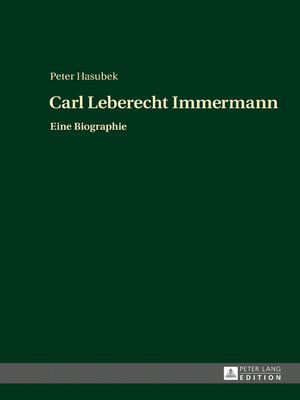 cover image of Carl Leberecht Immermann